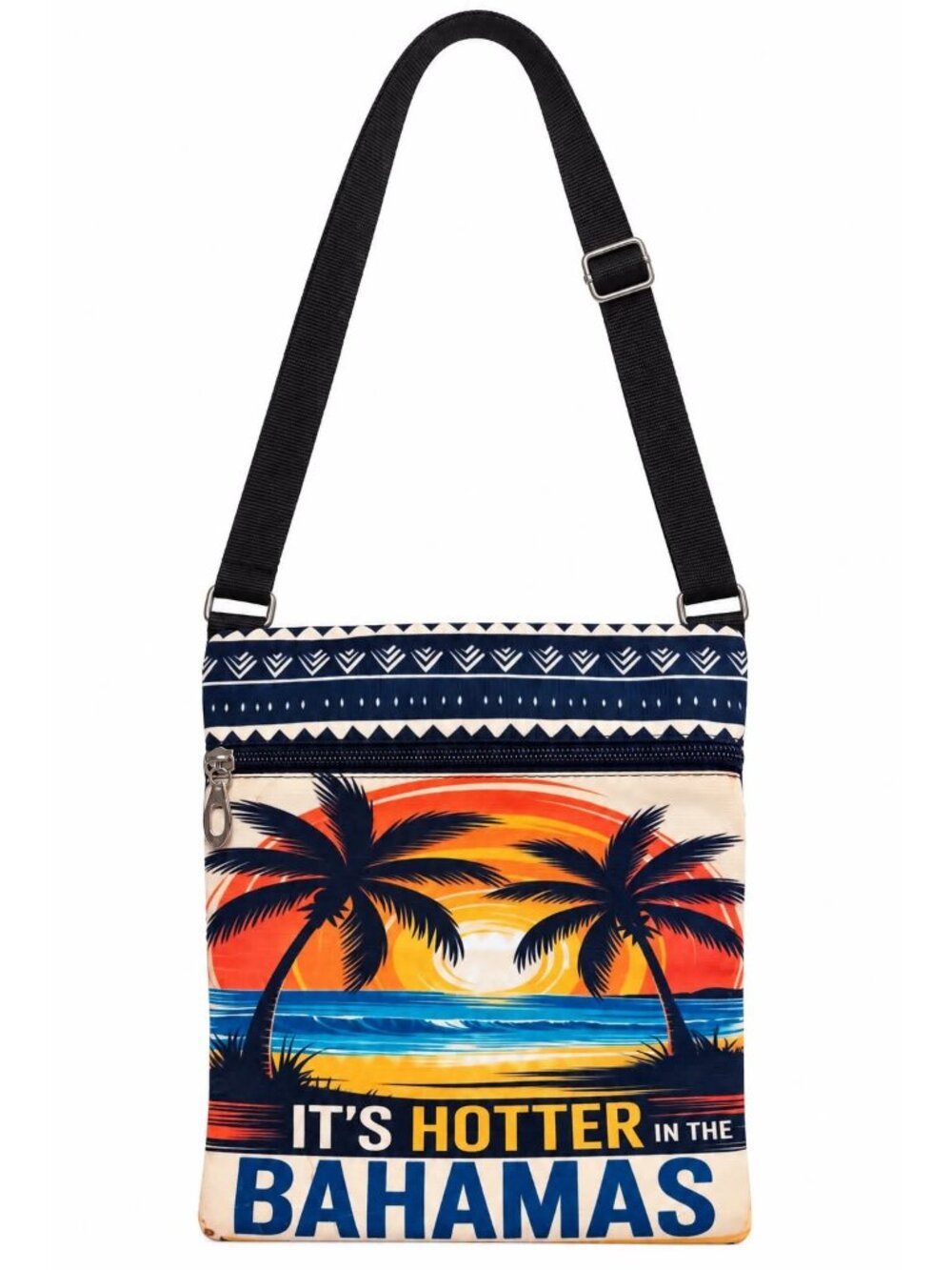 Bahamas Tropical Sunset Crossbody Bag